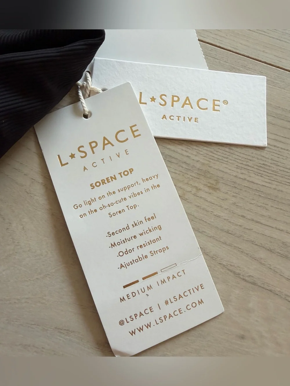 l*space Black Soren Top NWT SMALL